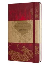 Класически тефтер Moleskine Limited Editions Harry Potter The Marauder’s Map с твърди корици и линирани страници