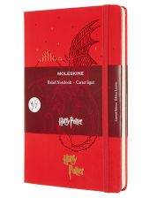 Класически тефтер Moleskine Limited Editions Harry Potter Dragon с твърди корици и линирани страници