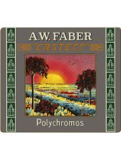 Цветни моливи Faber-Castel Polychromos в метална кутия, 24 цвята