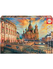 Класически пъзел Educa: Санкт Петербург, 1500 части