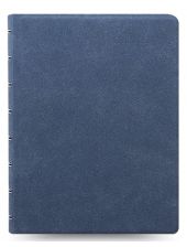 Тефтер Filofax Notebook Architexture A5 Blue Suede със скрита спирала и линирани листа