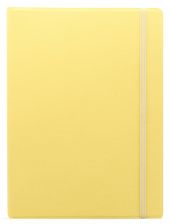Тефтер Filofax Notebook Classic Pastels A4 Lemon със скрита спирала, ластик и линирани листа
