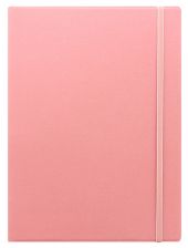 Тефтер Filofax Notebook Classic Pastels A4 Rose със скрита спирала, ластик и линирани листа