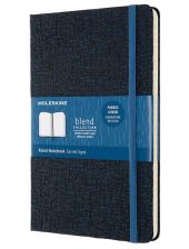 Тефтер Moleskine Limited Editions Blend Collection Blue Tissu с твърди корици и линирани страници