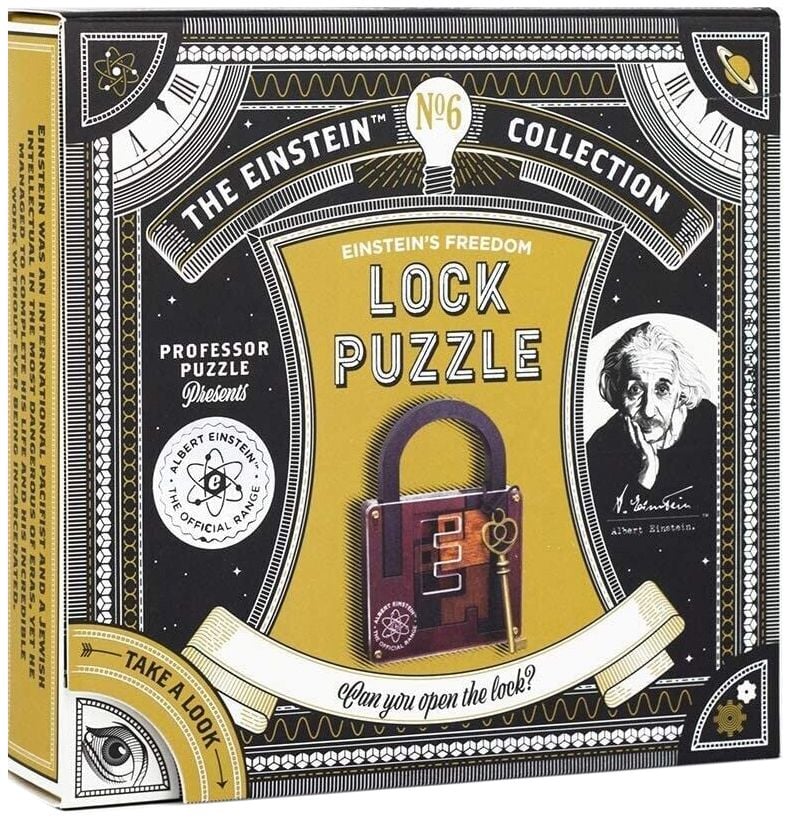 3D пъзел Professor Puzzle Einstein's Lock Книжарница Orange