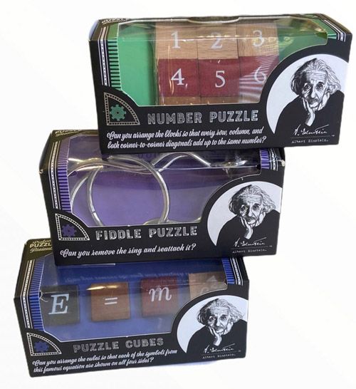 3D пъзел Professor Puzzle Einstein's Mini Puzzles, асортимент