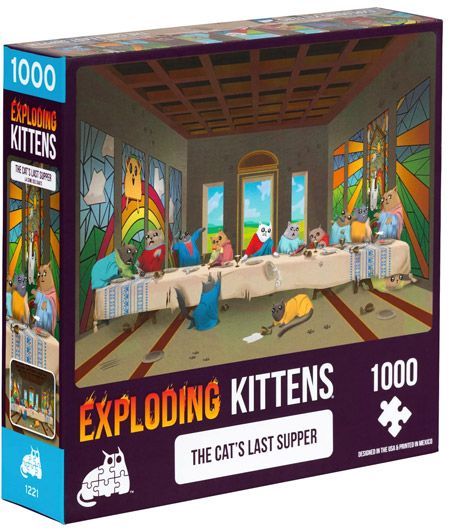 Пъзел Експлодиращи Котета - The Cat's Last Supper, 1000 части ...