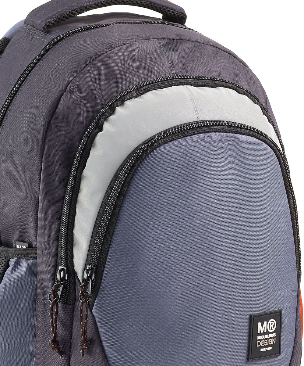 Miquelrius Rider Blue Zaino Scuola 28 Litri – Triplo Scomparto E Porta PC – Realizzato In RPET Riciclato