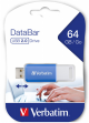 USB флаш памет Verbatim DataBar 2.0, 64 GB, синя