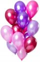 Комплект балони Folat - Merry Berry Pink Metallic, 15 бр.