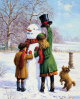 Комплект за лесно рисуване с акрилни бои Royal - Снежен човек, 22 х 30 см.