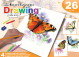 Комплект за лесно рисуване с цветни моливи - Пеперуди, 4 картини