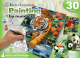Комплект за лесно рисуване с акрилни бои - Джунглата, 4 картини