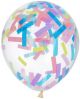 Комплект балони с пастелни конфети Folat, 4 бр.