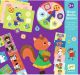 Комплект образователни игри Djeco: Бинго, Мемо, Домино - Малки приятели