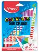 Комплект двупосочни флумастери Maped Color'Peps Duo, 10 броя - 20 цвята