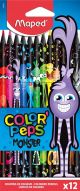 Цветни моливи Maped Color'Peps Monster, 12 цвята