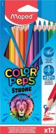Цветни моливи Maped Color Peps Strong, 12 цвята