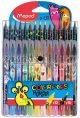 Флумастери Maped Color'Peps Monster, 12 флумастера + 15 молива
