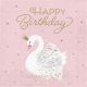 Салфетки Creative Party - Stylish Swan Happy Birthday, 16 бр.