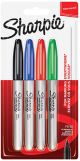 Комплект перманентни маркери Sharpie, 4 цвята