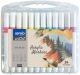 Акрилни маркери Spree Art - Soft Brush, 24 цвята