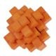 3D пъзел от бамбук - Ананас, оранжев