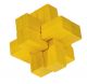 3D пъзел от бамбук - Yellow Block Cross