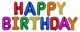 Фолиеви балони с надпис Happy Birthday