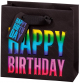 Подаръчна торбичка BSB - Happy Birthday Rainbow, размер S