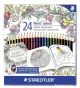 Комплект цветни моливи Staedtler Johanna Basford Noris Colour, 24 цвята