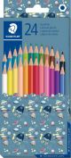 Комплект цветни моливи Staedtler Pattern 175, 24 цвята