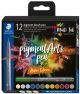 Комплект маркери Staedtler Pigment Brush Pen 371, 12 земни цвята