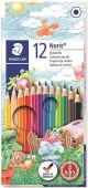 Комплект цветни моливи Staedtler Noris Club, 12 цвята