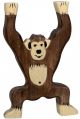 Дървена фигурка Holztiger - Стоящо шимпанзе