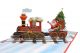 Поздравителна картичка Kiriori Дядо Коледа с влак