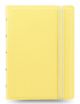 Тефтер Filofax Notebook Classic Pastels Pocket Lemon със скрита спирала, ластик и линирани листа