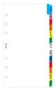 Пълнител за органайзер Filofax A-Z Index Multi Coloured, Personal