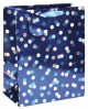 Подаръчна торбичка Eurowrap - Сини петна, малка
