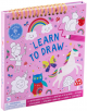 Книжка за рисуване Floss & Rock, Learn to draw, Rainbow Fairy - Феята на Дъгата