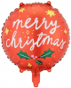 Коледен фолиев балон PartyDeco - Весела Коледа