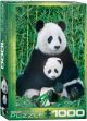 Пъзел Eurographics - Майка и бебе панди, 1000 части