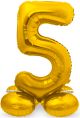 Фолиев балон Folat - Цифра 5, златен