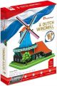 3D пъзел Cubic Fun - Холандска вятърна мелница, 71 части