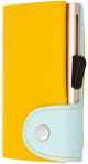Портфейл за карти и монети C-secure Saffron/Aqua, жълт цвят