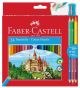 Цветни моливи Faber-Castell, 24 цвята + острилка