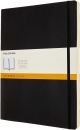 Черен тефтер Moleskine Classic Black A4 с меки корици и линирани листа