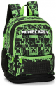 Ученическа раница Panini Minecraft Pixels Green с три отделения