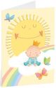 Картичка Busquets за бебе: Бебе с корона
