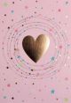 Картичка Busquets за рожден ден: Розова със сърце